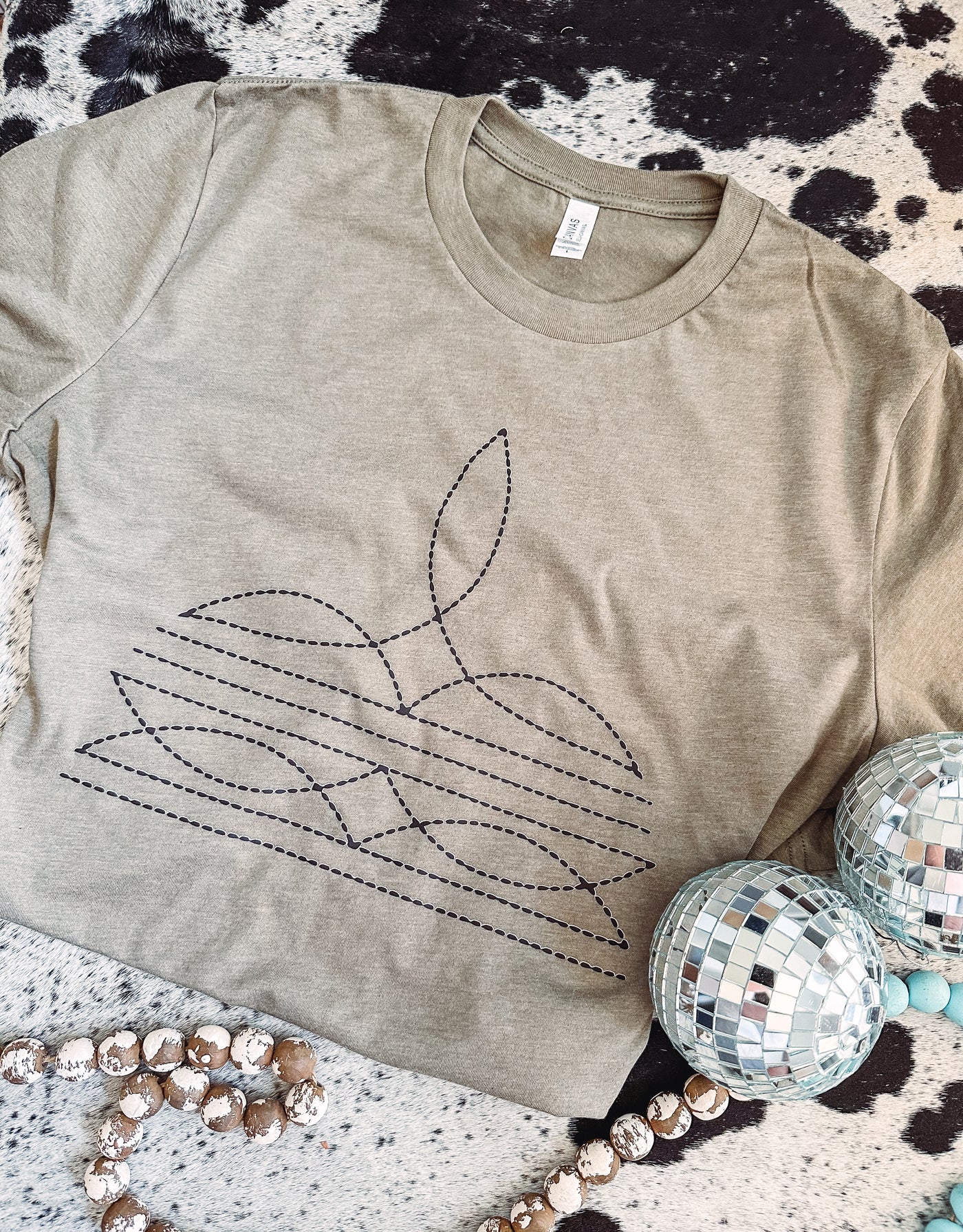 Boot Stitch - Graphic Top-110 GRAPHIC TEE-Adelyn Elaine's-Adelyn Elaine's Boutique, Women's Clothing Boutique in Gilmer, TX