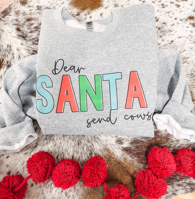 Dear Santa - Graphic Top-110 GRAPHIC TEE-Adelyn Elaine's-Adelyn Elaine's Boutique, Women's Clothing Boutique in Gilmer, TX