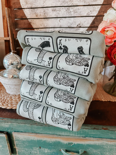 Limited Edition - Four of a Kind - Graphic Top - Small Left-110 GRAPHIC TEE-Adelyn Elaine's-Adelyn Elaine's Boutique, Women's Clothing Boutique in Gilmer, TX