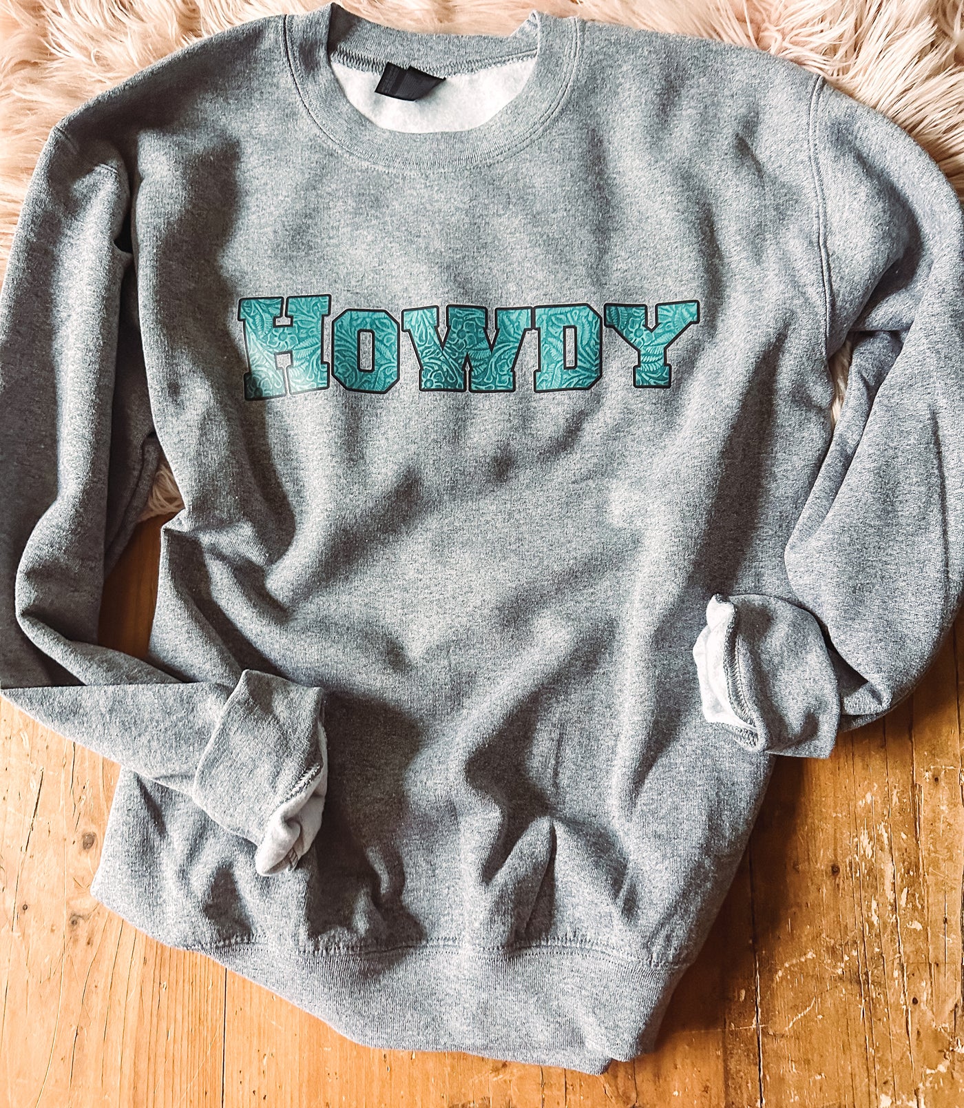 Tooled Howdy - Graphic Top-112 SWEATERS & CARDIGANS-Adelyn Elaine's-Adelyn Elaine's Boutique, Women's Clothing Boutique in Gilmer, TX