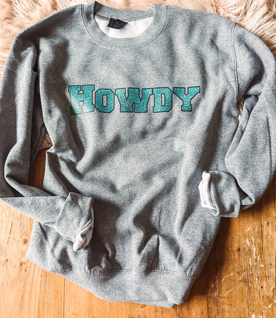 Tooled Howdy - Graphic Top-112 SWEATERS & CARDIGANS-Adelyn Elaine's-Adelyn Elaine's Boutique, Women's Clothing Boutique in Gilmer, TX