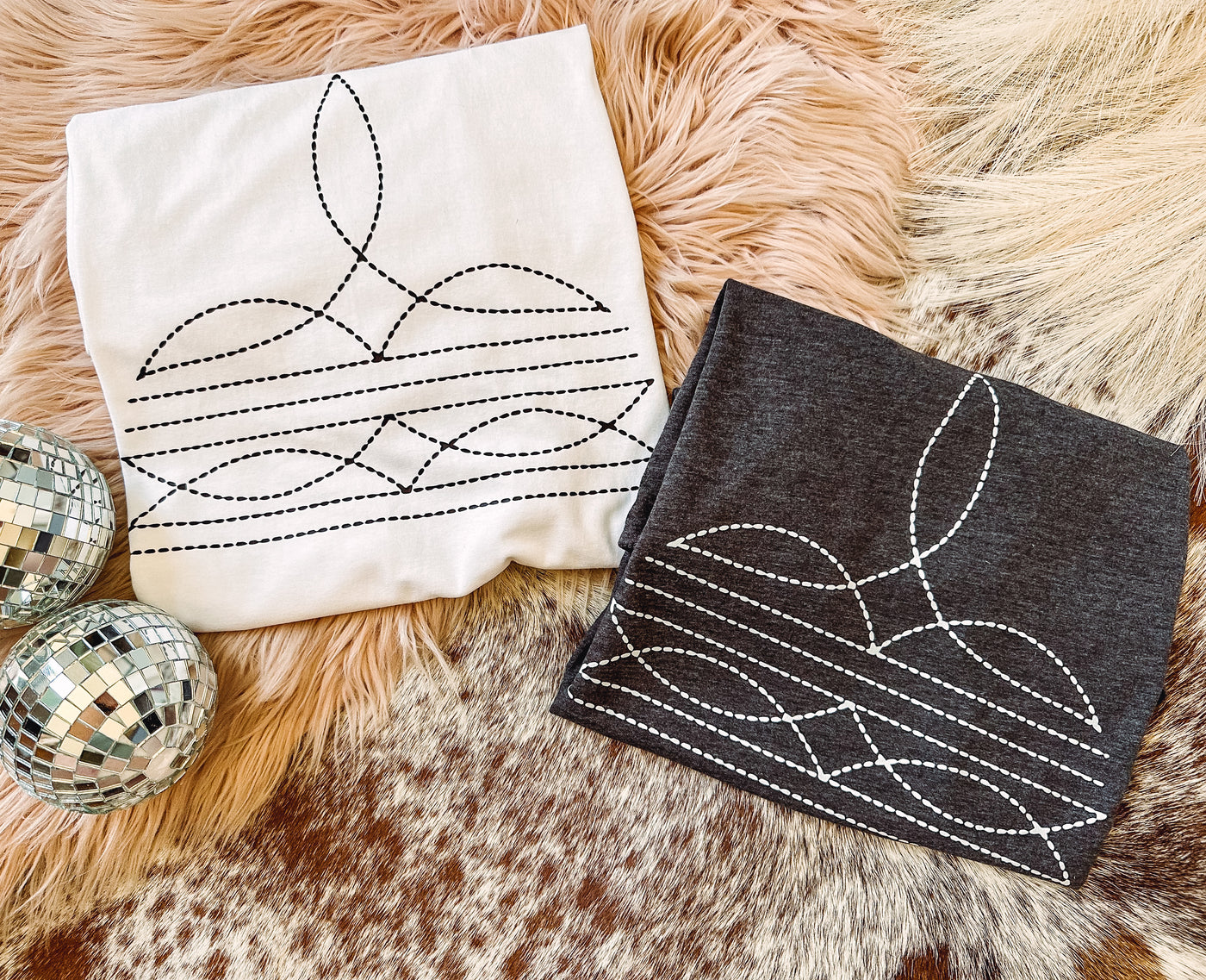 Boot Stitch - Graphic Top-110 GRAPHIC TEE-Adelyn Elaine's-Adelyn Elaine's Boutique, Women's Clothing Boutique in Gilmer, TX