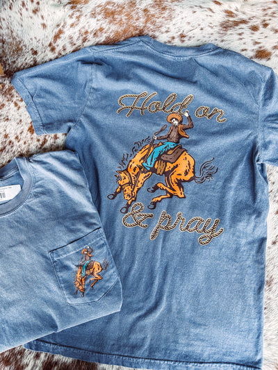 Hold On & Pray - Graphic Tee-110 GRAPHIC TEE-Adelyn Elaine's-Adelyn Elaine's Boutique, Women's Clothing Boutique in Gilmer, TX