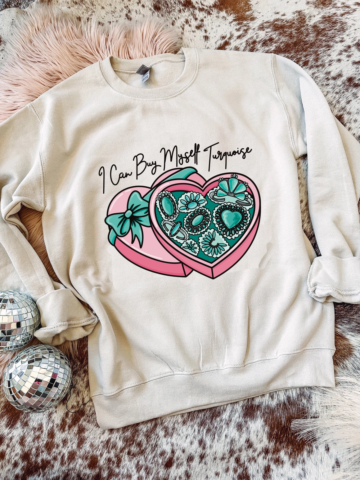 I Can Buy Myself Turquoise - Graphic Top-110 GRAPHIC TEE-Adelyn Elaine's-Adelyn Elaine's Boutique, Women's Clothing Boutique in Gilmer, TX