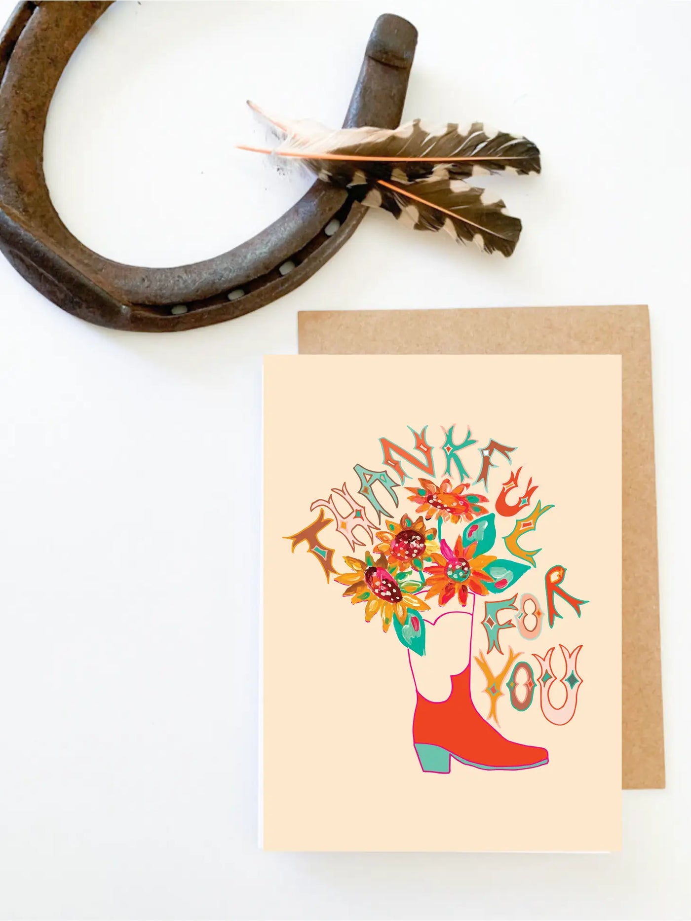 Western Boot Bouquet - Card-402 MISC GIFTS-Tirzah Lane Art-Adelyn Elaine's Boutique, Women's Clothing Boutique in Gilmer, TX