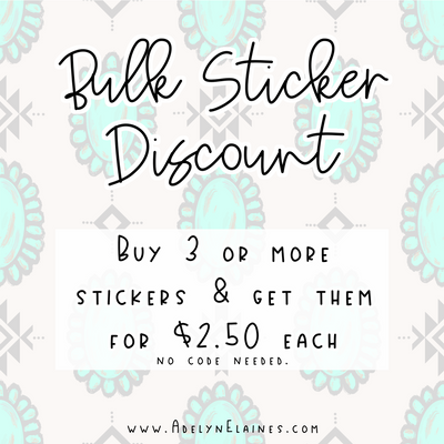 Twin Horseshoe - Sticker-402 MISC GIFTS-Adelyn Elaine's-Adelyn Elaine's Boutique, Women's Clothing Boutique in Gilmer, TX