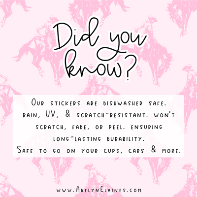 Twin Horseshoe - Sticker-402 MISC GIFTS-Adelyn Elaine's-Adelyn Elaine's Boutique, Women's Clothing Boutique in Gilmer, TX