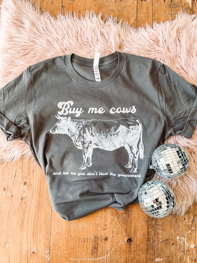 Buy Me Cows - Graphic Top-110 GRAPHIC TEE-Adelyn Elaine's-Adelyn Elaine's Boutique, Women's Clothing Boutique in Gilmer, TX