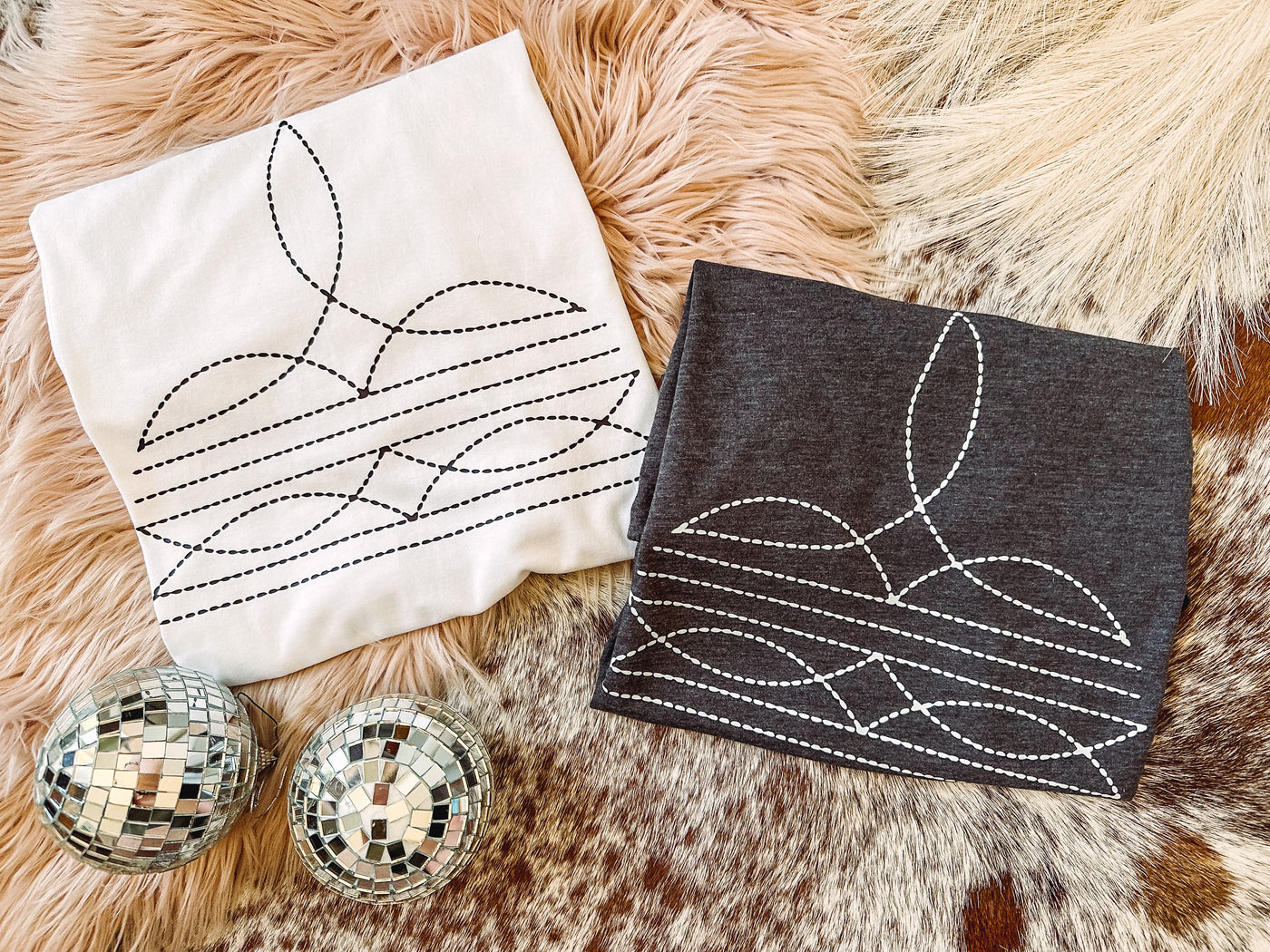 Boot Stitch - Graphic Top-110 GRAPHIC TEE-Adelyn Elaine's-Adelyn Elaine's Boutique, Women's Clothing Boutique in Gilmer, TX