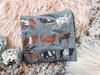 Limited Edition - Whole Herd - Graphic Top-110 GRAPHIC TEE-Adelyn Elaine's-Adelyn Elaine's Boutique, Women's Clothing Boutique in Gilmer, TX