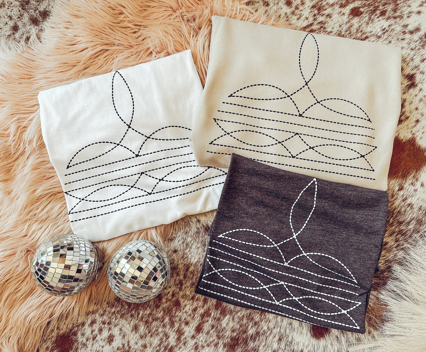 Boot Stitch - Graphic Top-110 GRAPHIC TEE-Adelyn Elaine's-Adelyn Elaine's Boutique, Women's Clothing Boutique in Gilmer, TX