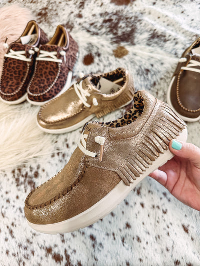 Hilo Foiled Rose Bomber Fringe - Ariat - size 10 left-302 FLATS-Ariat-Adelyn Elaine's Boutique, Women's Clothing Boutique in Gilmer, TX