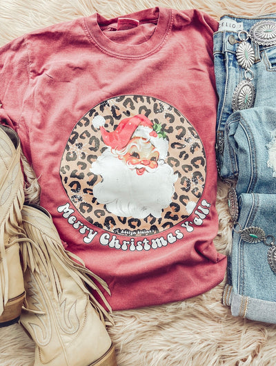 Retro Santa - Graphic Top-110 GRAPHIC TEE-Adelyn Elaine's-Adelyn Elaine's Boutique, Women's Clothing Boutique in Gilmer, TX