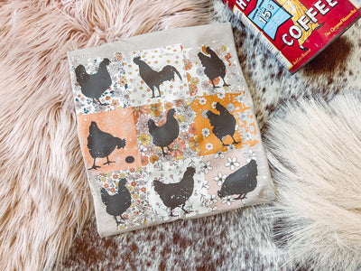 Chicken Square - Graphic Top-110 GRAPHIC TEE-Adelyn Elaine's-Adelyn Elaine's Boutique, Women's Clothing Boutique in Gilmer, TX