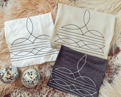 Boot Stitch - Graphic Top-110 GRAPHIC TEE-Adelyn Elaine's-Adelyn Elaine's Boutique, Women's Clothing Boutique in Gilmer, TX