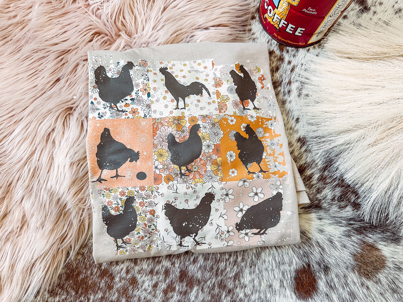 Chicken Square - Graphic Top-110 GRAPHIC TEE-Adelyn Elaine's-Adelyn Elaine's Boutique, Women's Clothing Boutique in Gilmer, TX