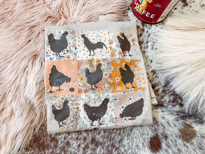 Chicken Square - Graphic Top-110 GRAPHIC TEE-Adelyn Elaine's-Adelyn Elaine's Boutique, Women's Clothing Boutique in Gilmer, TX