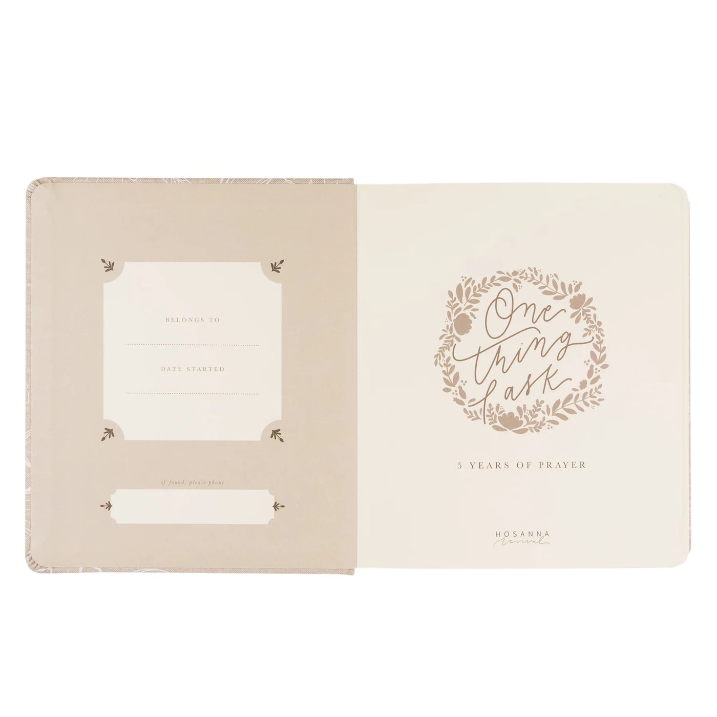 One Thing I Ask 5-Year Prayer Journal: Cordova Theme-402 MISC GIFTS-Hosanna Revival-Adelyn Elaine's Boutique, Women's Clothing Boutique in Gilmer, TX