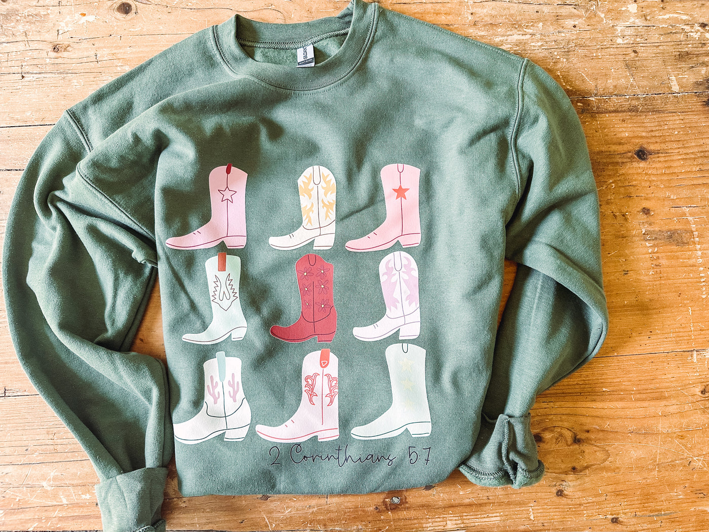 Walk By Faith - Graphic Top-110 GRAPHIC TEE-Adelyn Elaine's-Adelyn Elaine's Boutique, Women's Clothing Boutique in Gilmer, TX