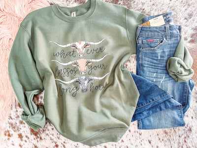 Whatever Lassos - Graphic Top-110 GRAPHIC TEE-Adelyn Elaine's-Adelyn Elaine's Boutique, Women's Clothing Boutique in Gilmer, TX