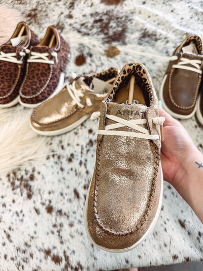 Hilo Foiled Rose Bomber Fringe - Ariat - size 10 left-302 FLATS-Ariat-Adelyn Elaine's Boutique, Women's Clothing Boutique in Gilmer, TX