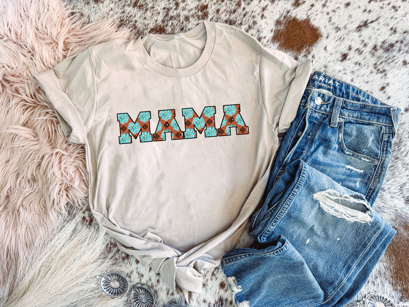 Concho Mama - Graphic Top-110 GRAPHIC TEE-Adelyn Elaine's-Adelyn Elaine's Boutique, Women's Clothing Boutique in Gilmer, TX