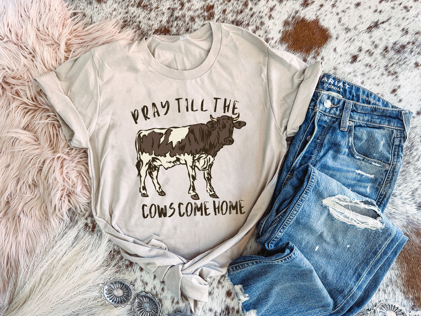 Till the Cows Come Home - Graphic Top-110 GRAPHIC TEE-Adelyn Elaine's-Adelyn Elaine's Boutique, Women's Clothing Boutique in Gilmer, TX