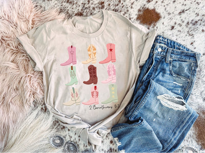 Walk By Faith - Graphic Top-110 GRAPHIC TEE-Adelyn Elaine's-Adelyn Elaine's Boutique, Women's Clothing Boutique in Gilmer, TX