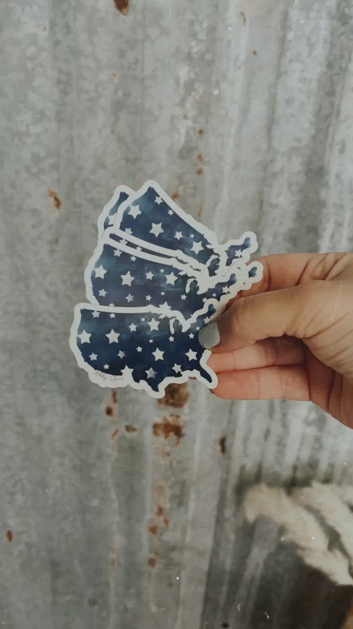 USA Watercolor - Sticker