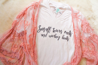 Small Town Roots & Cowboy Boots - Graphic Top-110 GRAPHIC TEE-Adelyn Elaine's-Adelyn Elaine's Boutique, Women's Clothing Boutique in Gilmer, TX