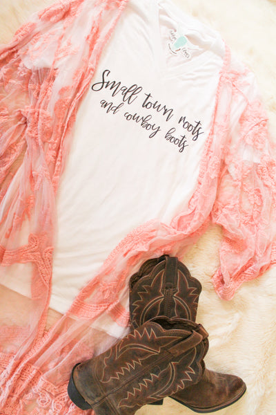 Small Town Roots & Cowboy Boots - Graphic Top-110 GRAPHIC TEE-Adelyn Elaine's-Adelyn Elaine's Boutique, Women's Clothing Boutique in Gilmer, TX