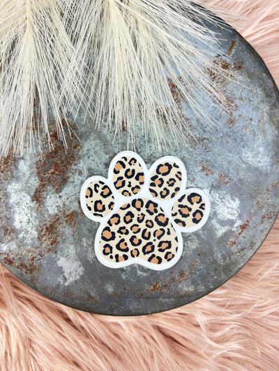 Leopard Paw - Sticker-402 MISC GIFTS-Adelyn Elaine's-Adelyn Elaine's Boutique, Women's Clothing Boutique in Gilmer, TX
