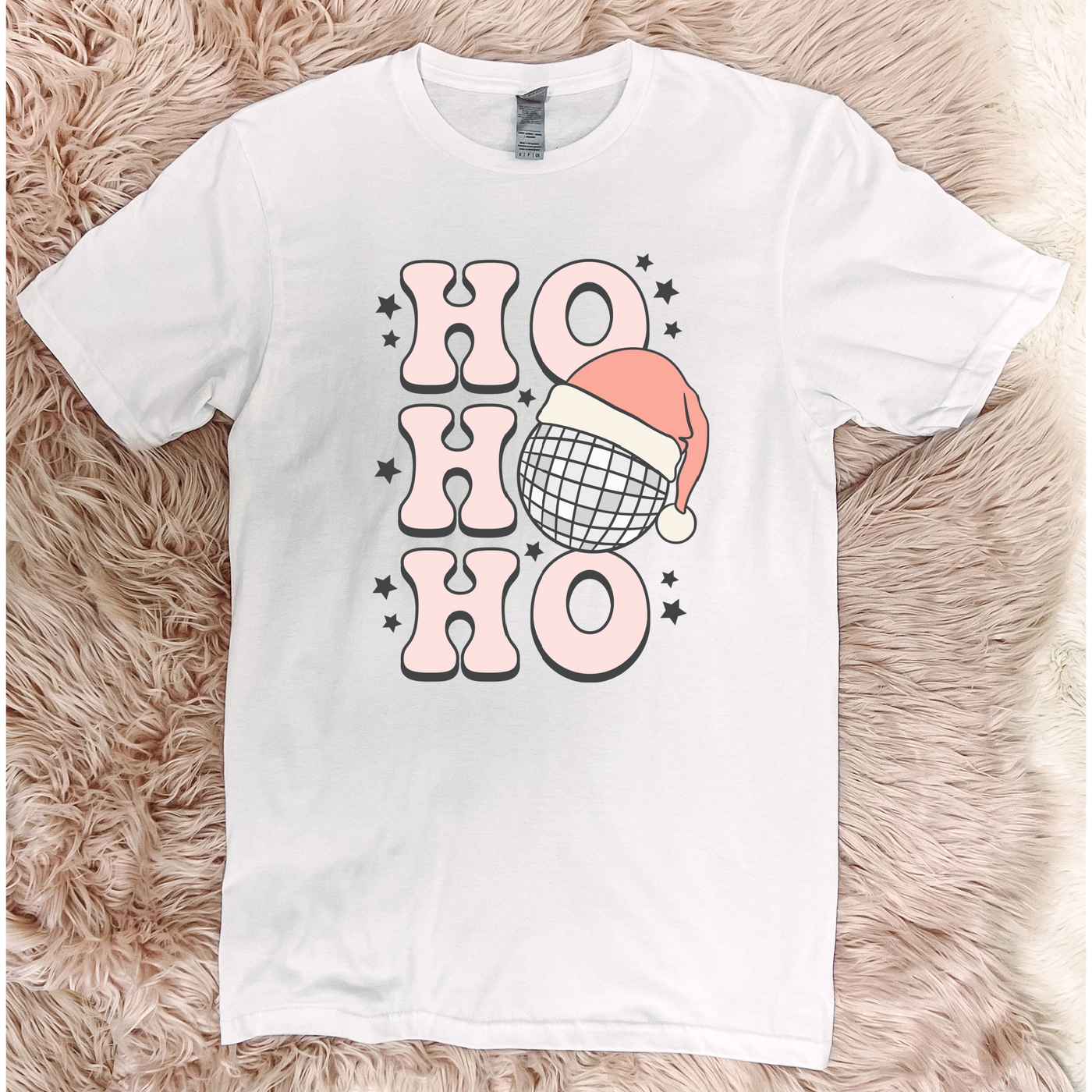 HO HO HO Disco - Graphic Top-110 GRAPHIC TEE-Adelyn Elaine's-Adelyn Elaine's Boutique, Women's Clothing Boutique in Gilmer, TX