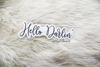 Hello Darlin' - Sticker-402 MISC GIFTS-Adelyn Elaine's-Adelyn Elaine's Boutique, Women's Clothing Boutique in Gilmer, TX