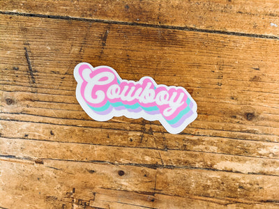Cowboy - Sticker-402 MISC GIFTS-Adelyn Elaine's-Adelyn Elaine's Boutique, Women's Clothing Boutique in Gilmer, TX