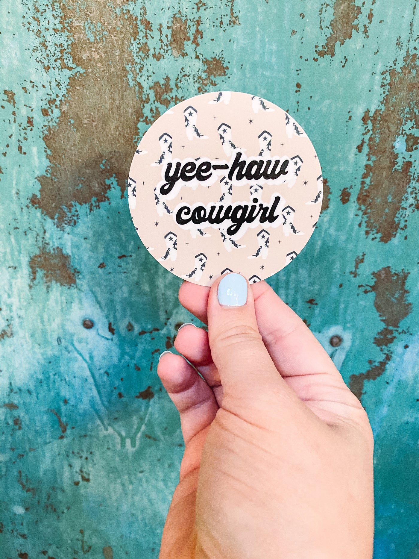 Yee-Haw Cowgirl Circle - Sticker-402 MISC GIFTS-Adelyn Elaine's-Adelyn Elaine's Boutique, Women's Clothing Boutique in Gilmer, TX