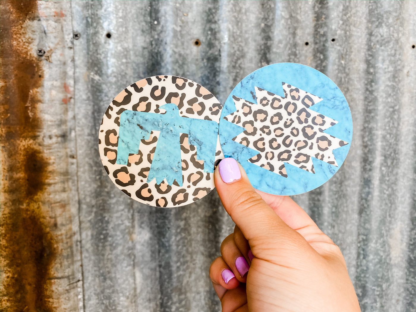 Tribal Leopard - Sticker-402 MISC GIFTS-Adelyn Elaine's-Adelyn Elaine's Boutique, Women's Clothing Boutique in Gilmer, TX