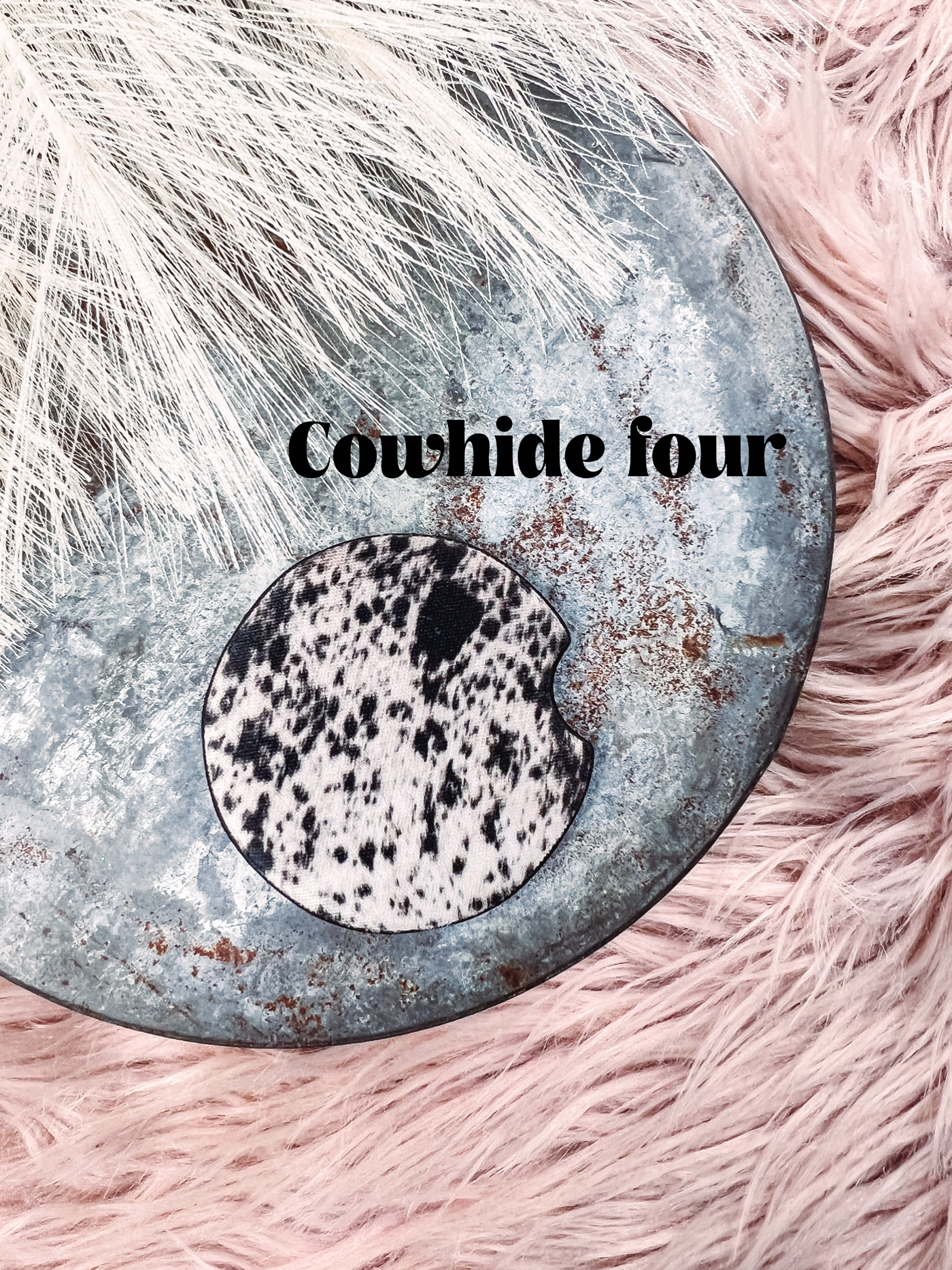 Cowgirl Collection - Rubber Car Coaster-401 CAR ACCESSORIES-Adelyn Elaine's-Adelyn Elaine's Boutique, Women's Clothing Boutique in Gilmer, TX