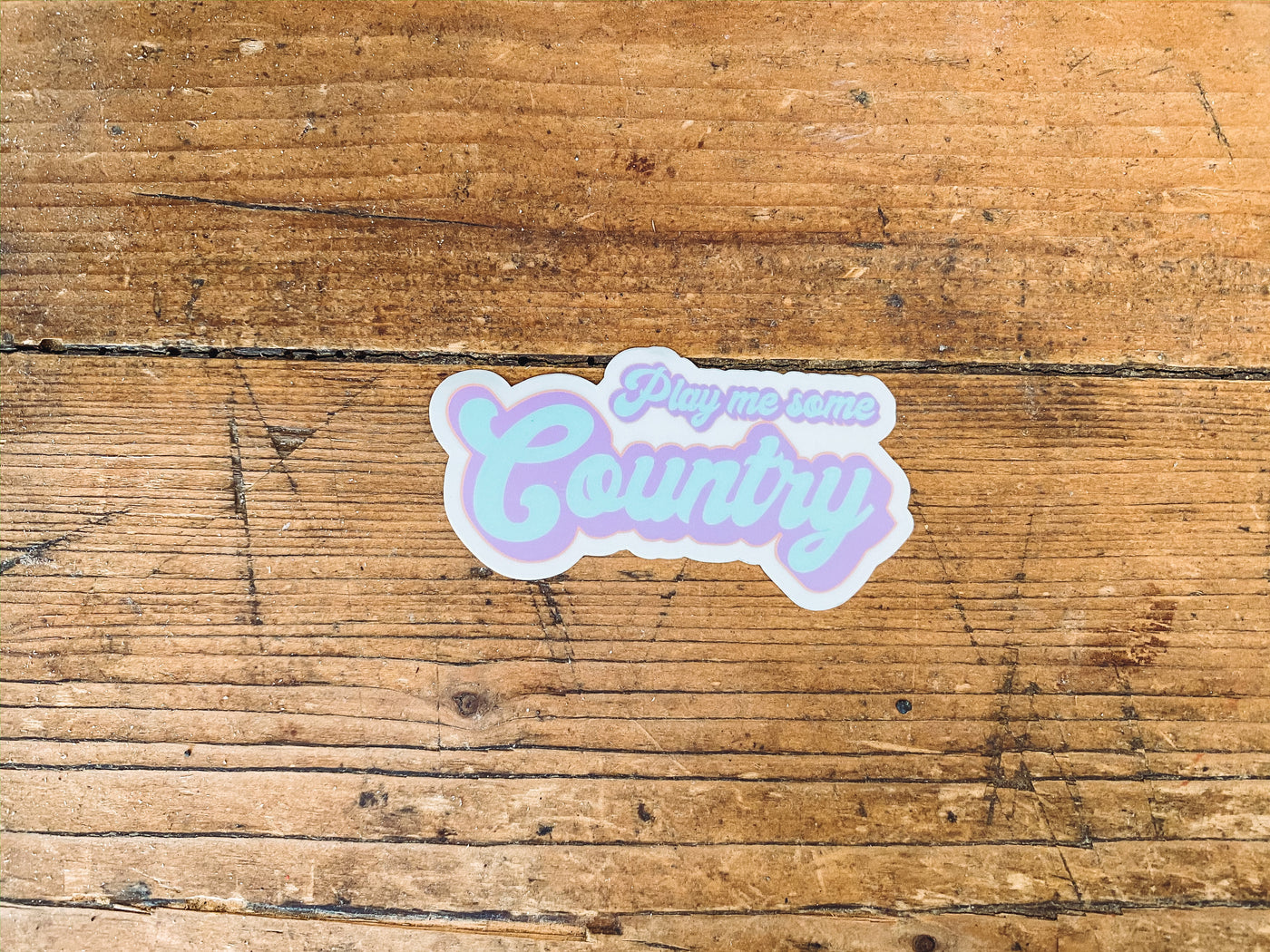 Play Me Some Country - Sticker-402 MISC GIFTS-Adelyn Elaine's-Adelyn Elaine's Boutique, Women's Clothing Boutique in Gilmer, TX