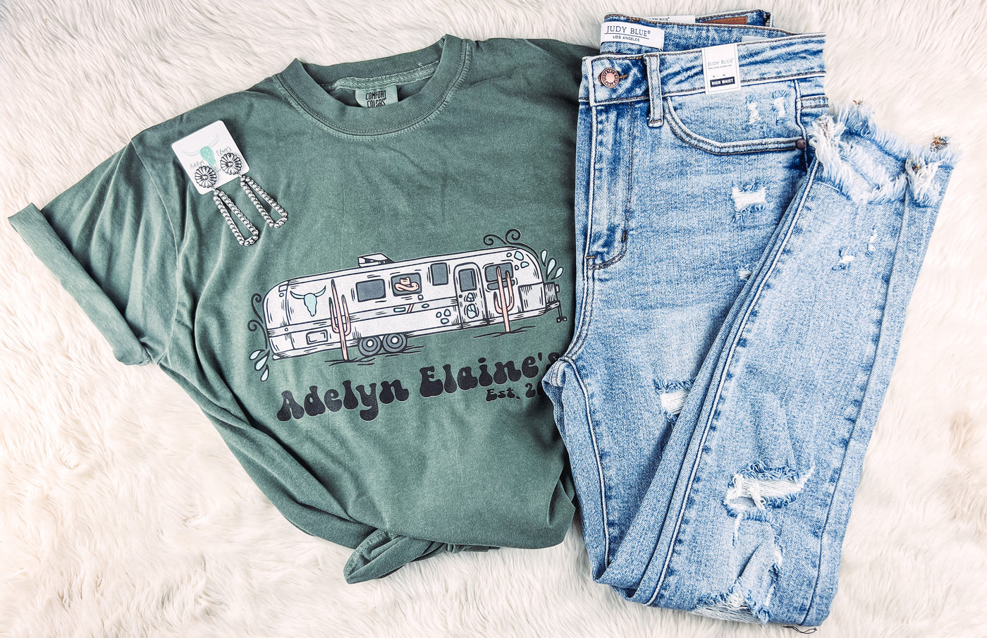 Fancy - Air Stream Logo-110 GRAPHIC TEE-Adelyn Elaine's-Adelyn Elaine's Boutique, Women's Clothing Boutique in Gilmer, TX