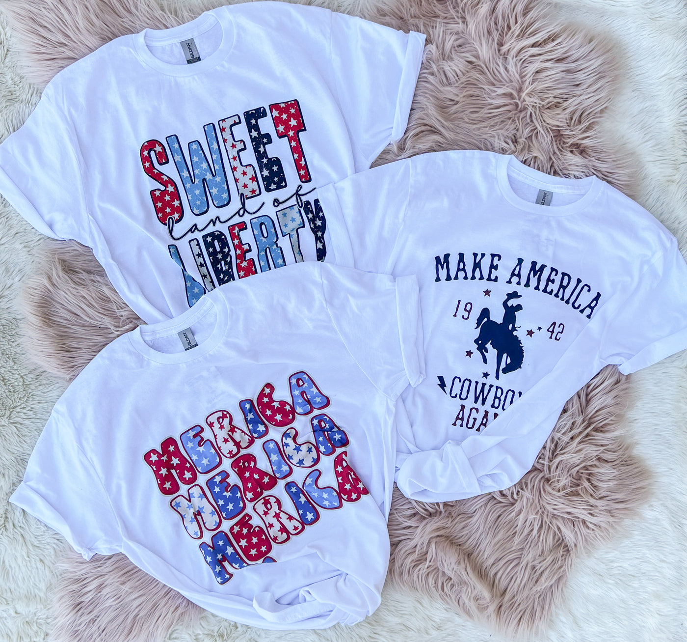 Make America Cowboy Again - Graphic Top-110 GRAPHIC TEE-Adelyn Elaine's-Adelyn Elaine's Boutique, Women's Clothing Boutique in Gilmer, TX