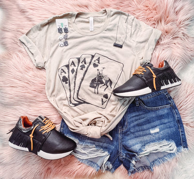 Know When to Fold Em - Graphic Top-110 GRAPHIC TEE-Adelyn Elaine's-Adelyn Elaine's Boutique, Women's Clothing Boutique in Gilmer, TX