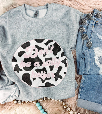 Don’t Be A Salty Heifer - Graphic Top-110 GRAPHIC TEE-Adelyn Elaine's-Adelyn Elaine's Boutique, Women's Clothing Boutique in Gilmer, TX