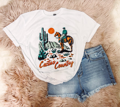 Cactus Country - Graphic Top-110 GRAPHIC TEE-Adelyn Elaine's-Adelyn Elaine's Boutique, Women's Clothing Boutique in Gilmer, TX