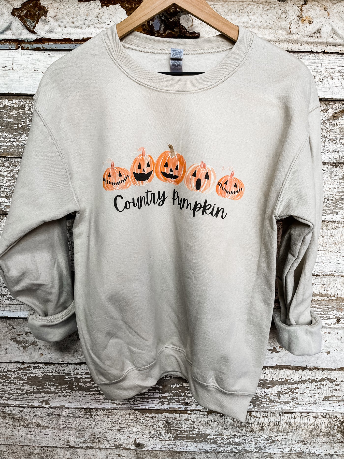 Country Pumpkin -Graphic Top-112 SWEATERS & CARDIGANS-Adelyn Elaine's-Adelyn Elaine's Boutique, Women's Clothing Boutique in Gilmer, TX