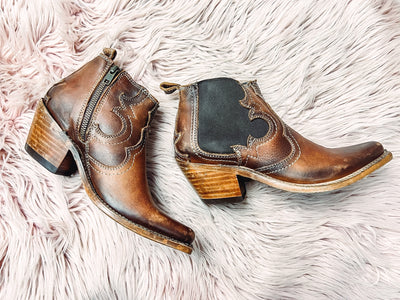 Roxy - Liberty Black Bootie - Size 5.5 left-301 BOOTS-Liberty Black Boots-Adelyn Elaine's Boutique, Women's Clothing Boutique in Gilmer, TX