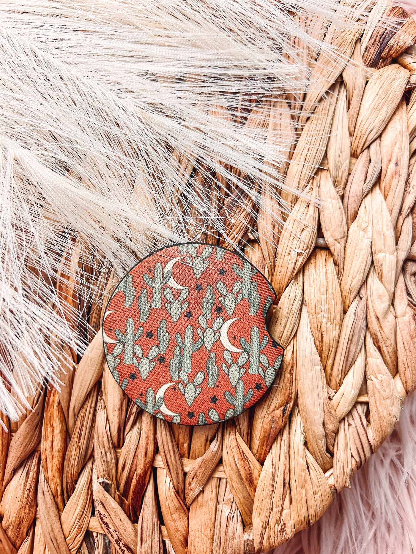 Terra Cotta Cowgirl - Rubber Car Coaster-401 CAR ACCESSORIES-Adelyn Elaine's-Adelyn Elaine's Boutique, Women's Clothing Boutique in Gilmer, TX