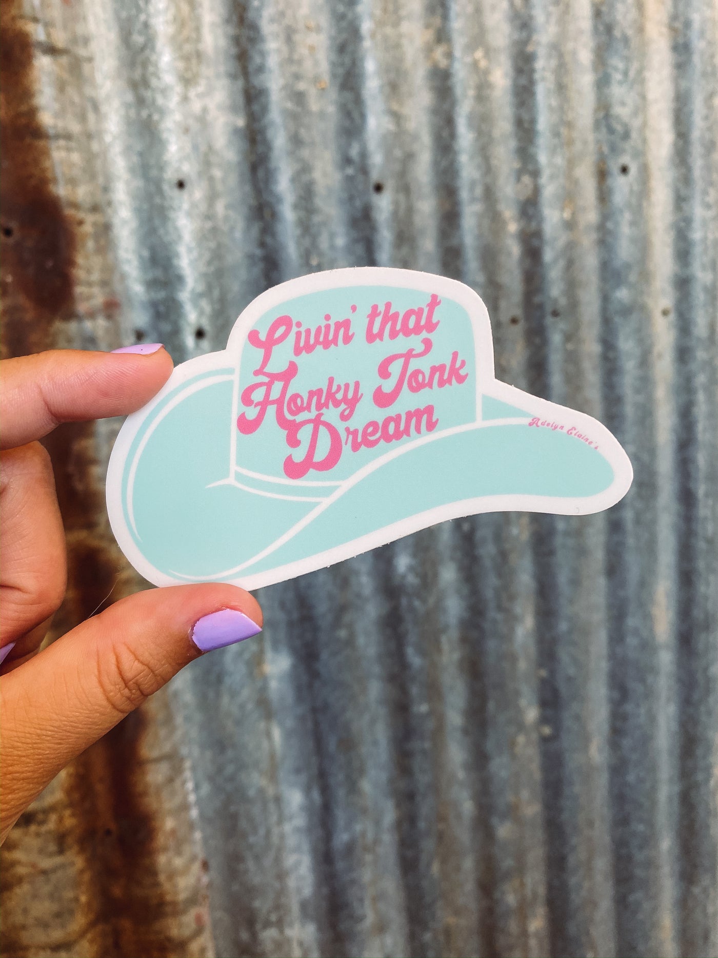 Living That Honky Tonky Dream - Retro Sticker-402 MISC GIFTS-Adelyn Elaine's-Adelyn Elaine's Boutique, Women's Clothing Boutique in Gilmer, TX