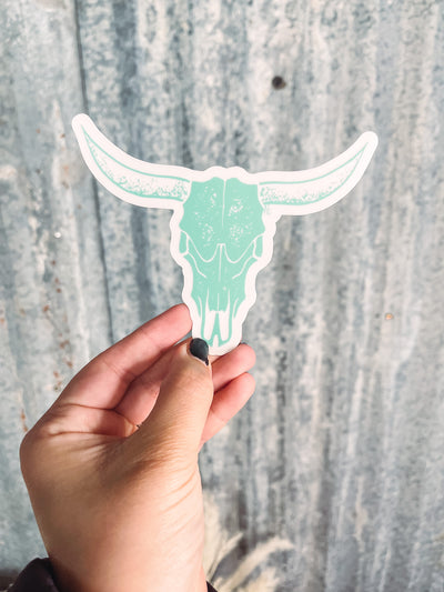 Large Mint Logo Skull - Clear Sticker-402 MISC GIFTS-Adelyn Elaine's-Adelyn Elaine's Boutique, Women's Clothing Boutique in Gilmer, TX