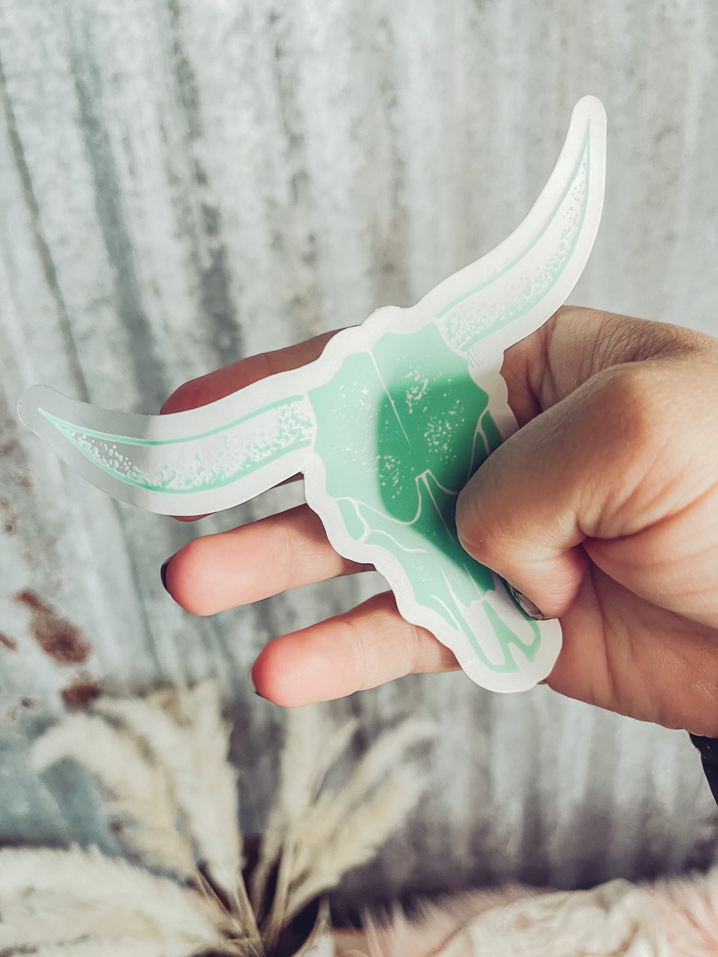 Large Mint Logo Skull - Clear Sticker-402 MISC GIFTS-Adelyn Elaine's-Adelyn Elaine's Boutique, Women's Clothing Boutique in Gilmer, TX